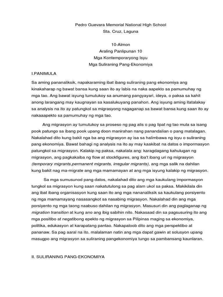 Sanaysay tungkol sa migrasyon image