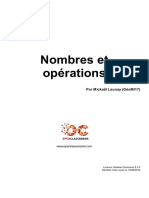 Nombres Et Operations