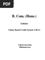 B. Com. (Hons.) : Syllabus