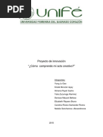 Como Comprendo Mi Acto Creativo