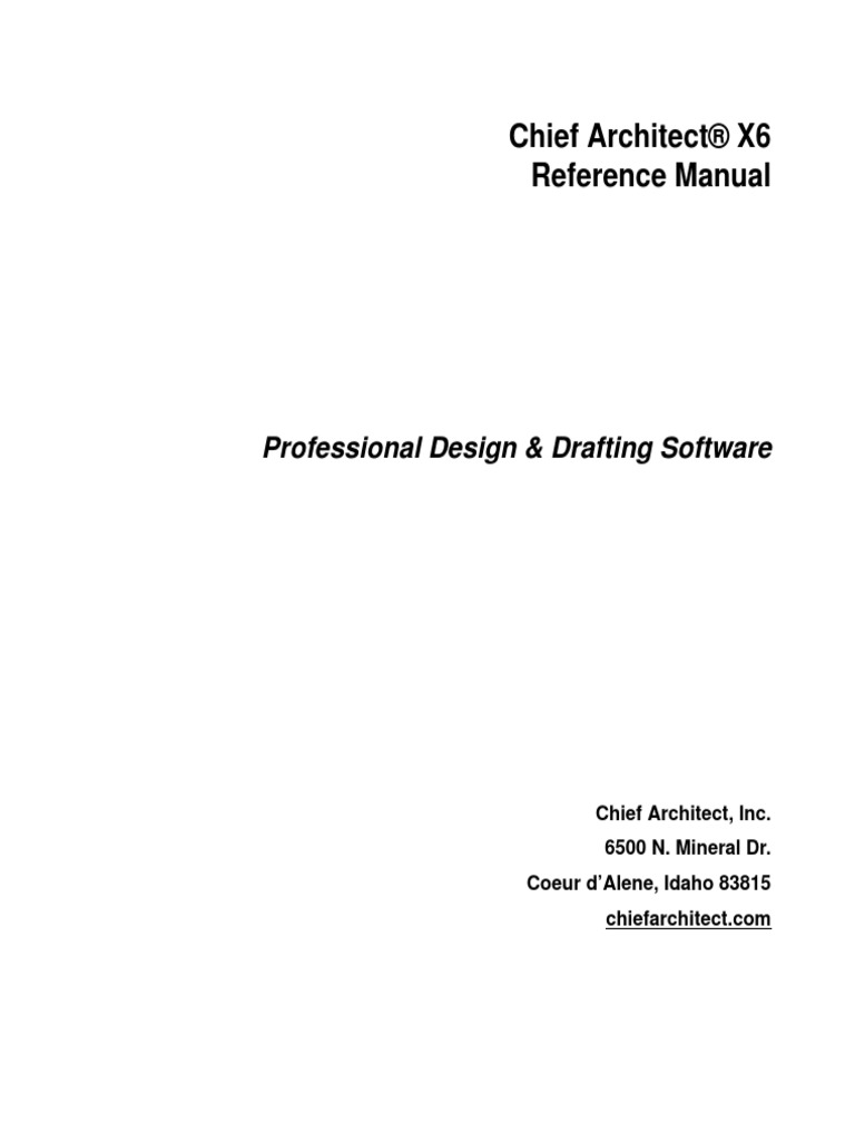 Chief Architect x6 Reference Manual | PDF | Stairs | Framing (Construction)