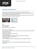 Harmonic Response Test: Users