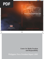 Download CMFR Philippine Press Freedom Report 2007 by Center for Media Freedom  Responsibility SN39862656 doc pdf