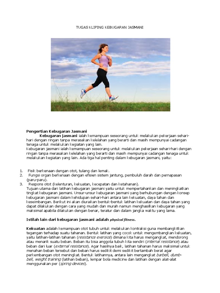 Tugas Kliping Kebugaran Jasmani 2
