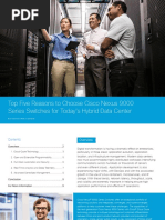 Top Five Reasons To Choose Cisco Nexus 9000 Series Switches For Today's Hybrid Data Center