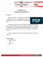 Experiment No. 5 "Sieve Analysis Aggregates": College of Engineering