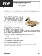 Ficha de Trabalho Lamarkismo