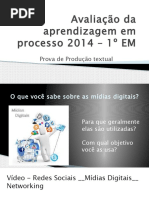 Produção Textual - 1º Semestre - 1º Ano