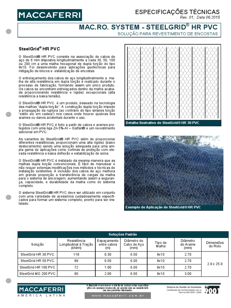 Steelgrid HR PVC r1 Por | PDF | Aço | Substancias químicas
