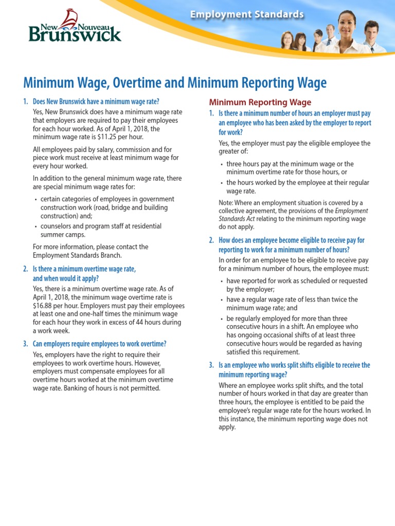 Minimum Wage Overtime | PDF | Overtime | Wage