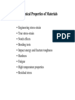 Mechanical Properties of Materials: Stress-Strain, Impact, Hardness & Fatigue
