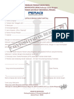 Contoh Lembaran Registrasi Pkpa (Tidak Berlaku)