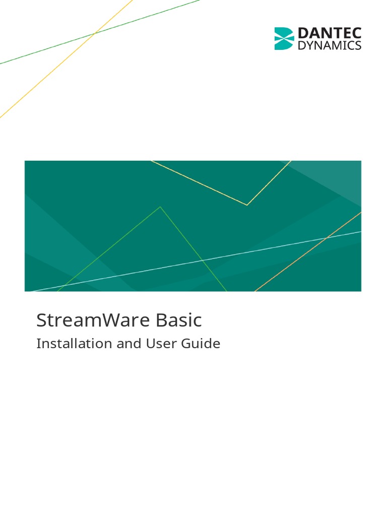 StreamWare Basic Installation and User Guide v6.00 PDF Ip Address