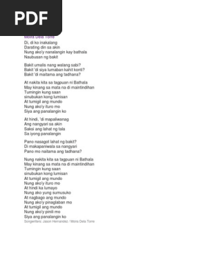 Tagpuan lyrics english