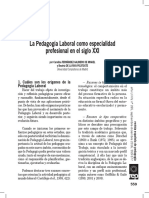 La Pedagogía Laboral Como Especialidad Profesional en El Siglo XXI - Carolina Fernández y Beatriz de La Riva