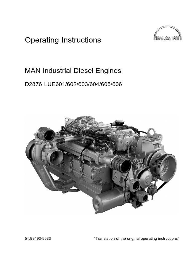 MAN D2876LUE 604 Repair Manual Internal Combustion Engine
