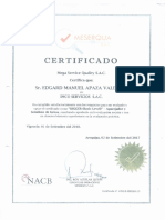 Certificado Edgar Apaza