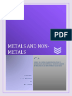 Metals and Non-Metals