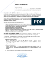 CARTA DE PRESENTACION Kollinger DataCenter & Services PDF