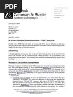 LBDA Board of Directors to London Lawyer Michael Lerner