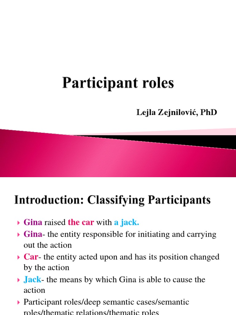 Understanding Thematic Roles in Semantics | PDF | Grammar | Semantics