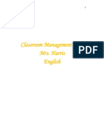 Classroom Management Plan Mrs. Harris English