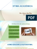 AUTOESTIMA ACADÉMICA