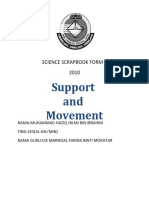 Support and Movement: Science Scrapbook Form 2 2010