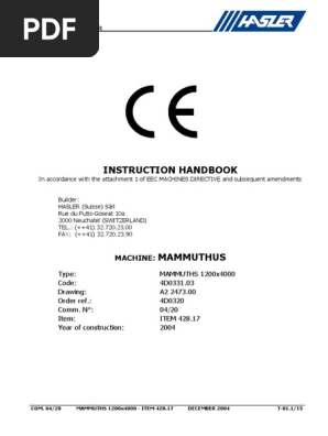 01 T 01 Instruction Handbook
