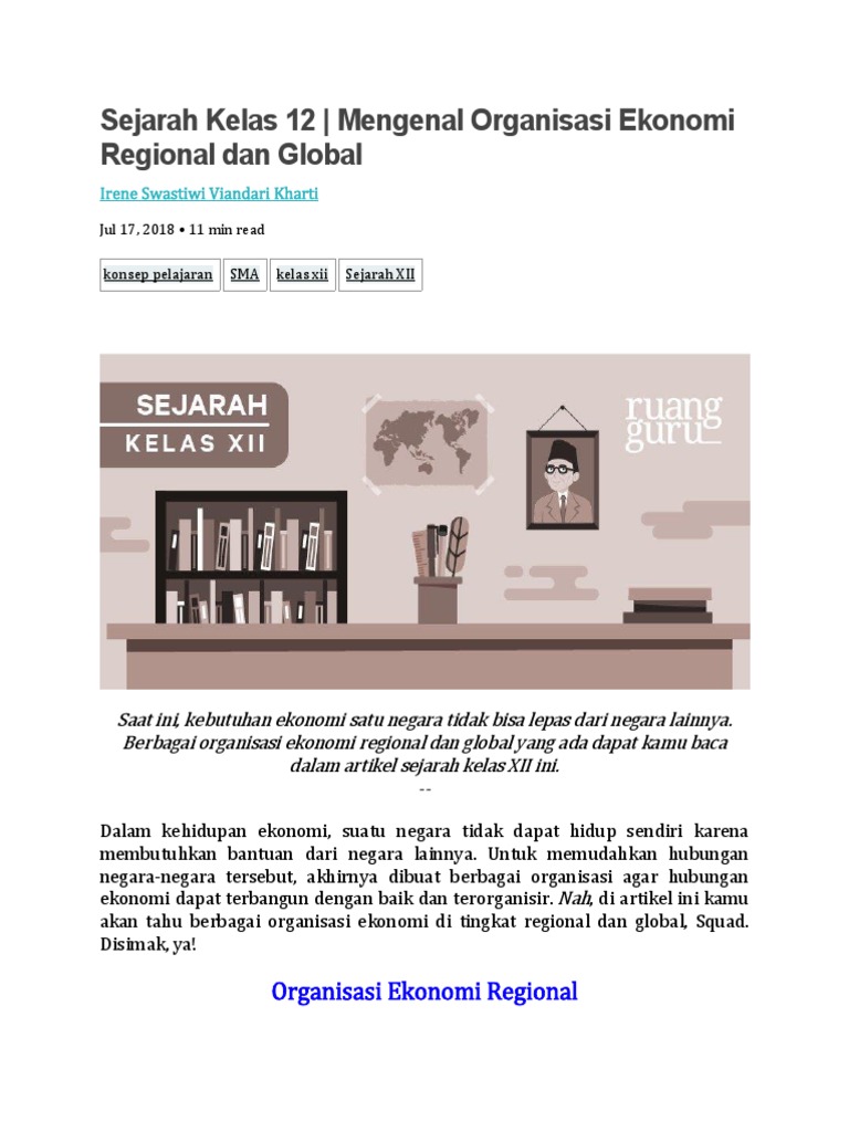 Organisasi Global Dan Regional