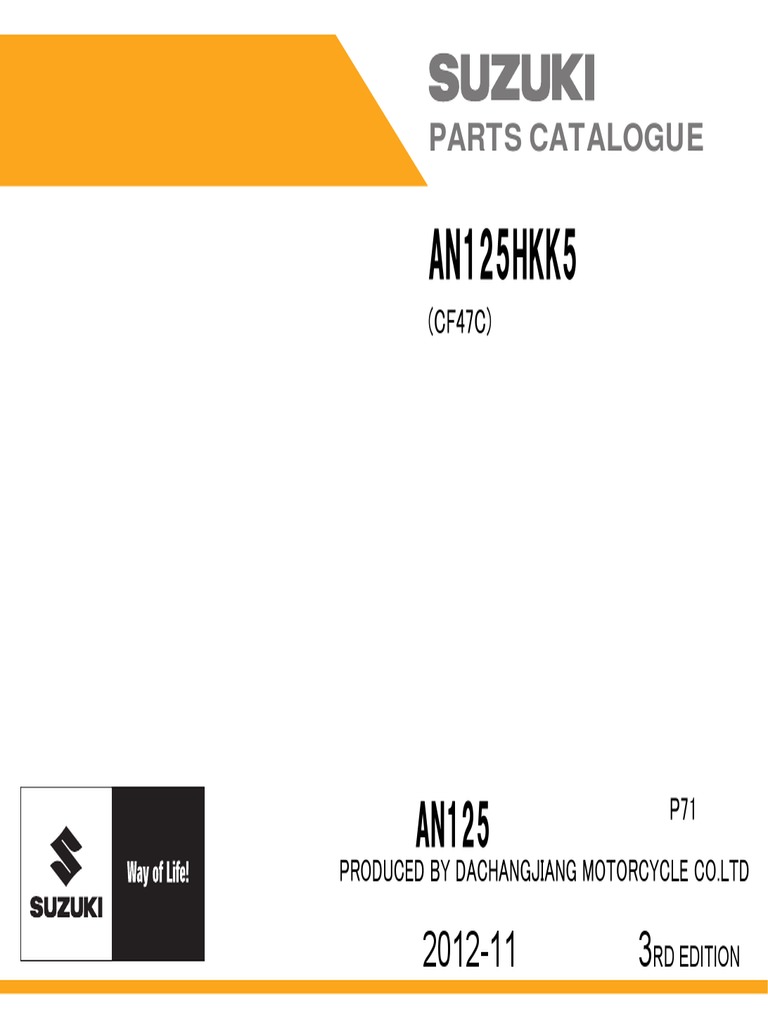 AN125HKP71 | PDF | Axle | Screw
