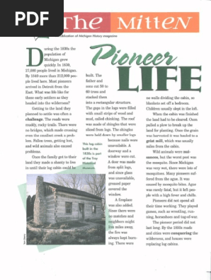 mitten pioneer-life