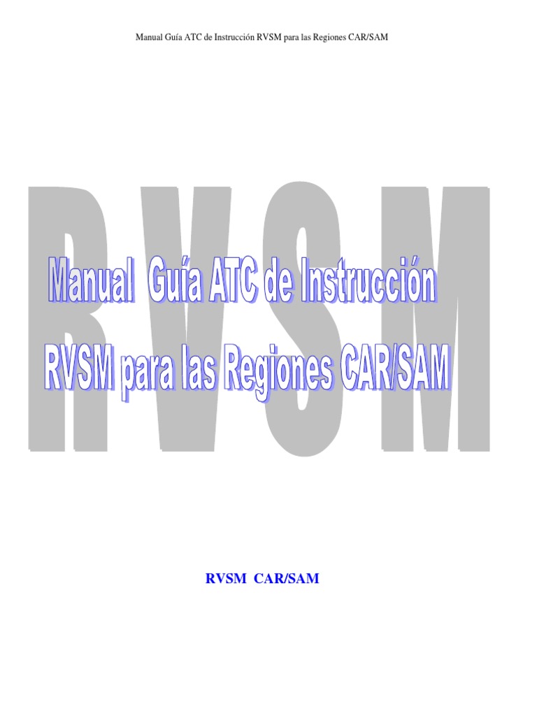 RVSM Atc Manual Español | PDF