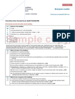 Sample Copy: Housing and Household Questionnaire