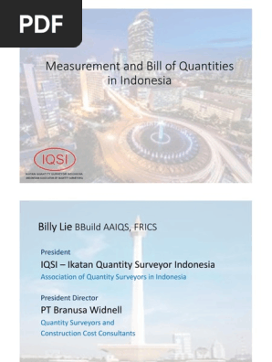 Qs Measurement Bq In Indonesia Measurement Economies - 