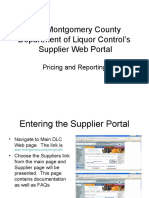 The Montgomery County Department of Liquor Control's Supplier Web Portal