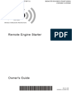 Remote Engine Starter Owner's Guide