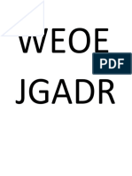 Weoe Jgadr