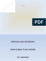 Starting and Reversing MAN & B&W 70 MC Engine