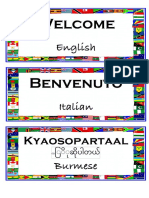 welcome in many languages template