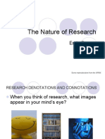 Thenatureofresearch 090817092159 Phpapp01 PDF