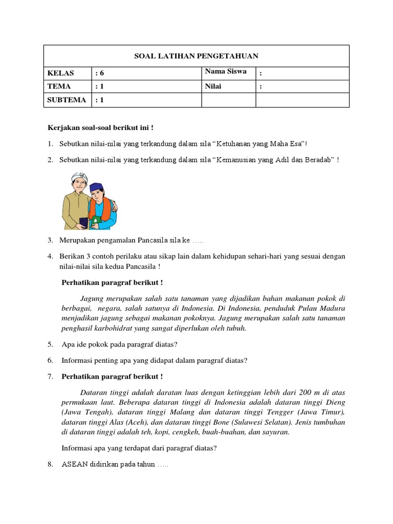 Soal Latihan Pengetahuan Pdf