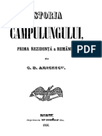 Constantin D. Aricescu - Istoria Câmpulungului, Prima Residență a României. Volumul 2