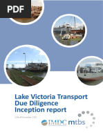 Lake Victoria Transport - Due Diligence Inception Report