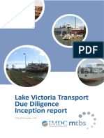 Lake Victoria Transport - Due Diligence Inception Report
