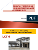 UPAYA KESEHATAN TRADISIONAL DALAM MENDUKUNG MASYARAKAT SEHAT MANDIRI.pptx