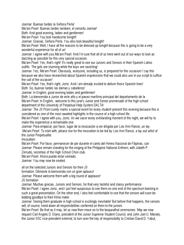 Js Prom Script PDF Prom
