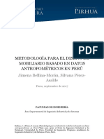 METODOLOGÍA PARA EL DISEÑO de MOBILIARIio Basado en Datos Antropometricos Peru