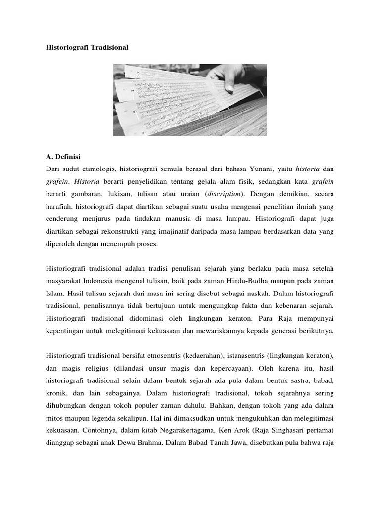 Historiografi Tradisional