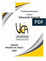 Temario Educacion Especial 2017